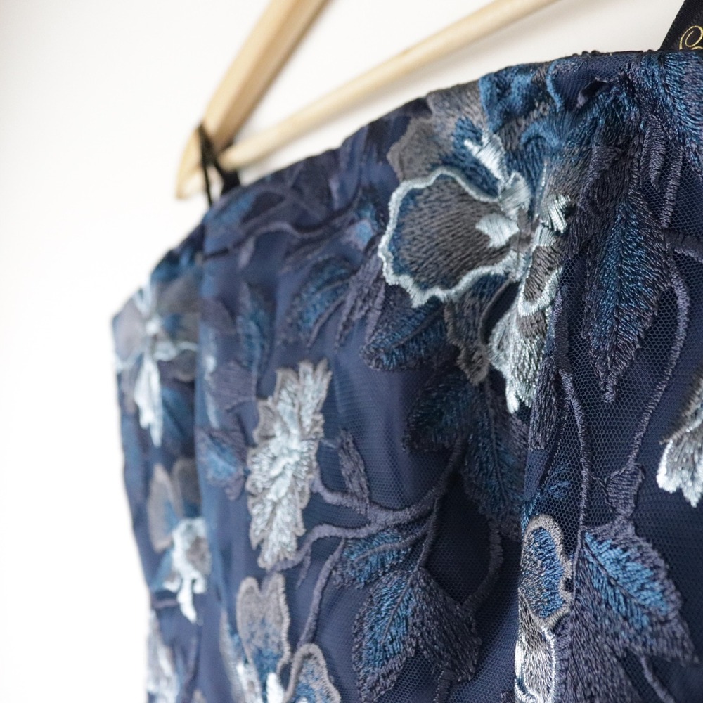 NWT Shoshanna Anthropologie‎ Silas Embroidered Maxi Dress 6 Strapless - Picture 5 of 12
